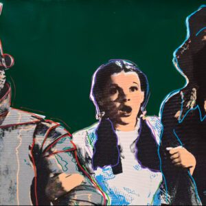 Pop-art style Wizard of Oz trio