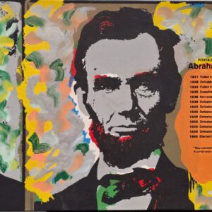 Triptych colorful pop-art portraits of a bearded man