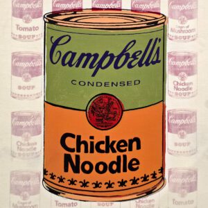 Campbell's Chicken Noodle soup can artwork