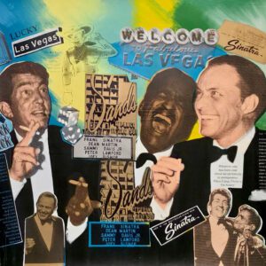 Vintage Las Vegas tuxedo singers collage