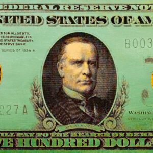 Green five-hundred-dollar bill with portrait