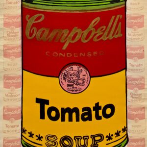 Campbell's tomato soup can pop art