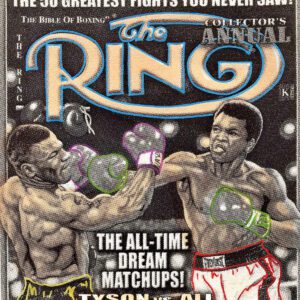 Boxing magazine cover showing two fighters