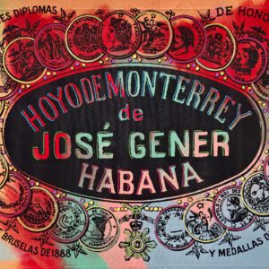 Colorful Hoyo de Monterrey Habana cigar label